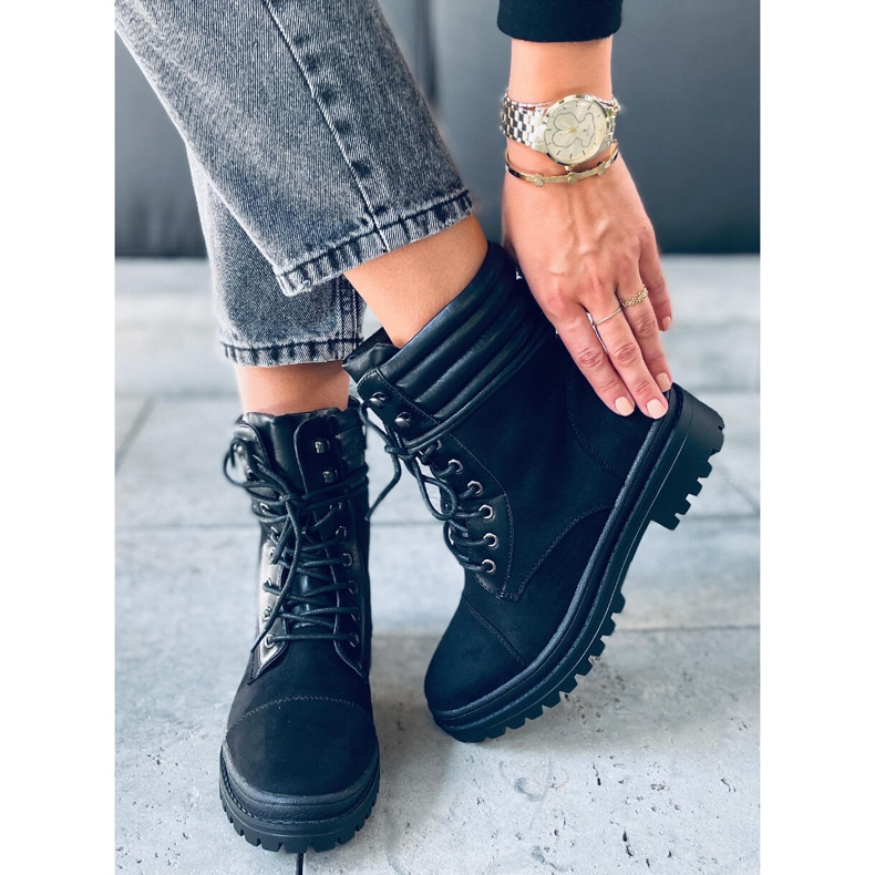 Gaba Crne ženske radne čizme crna 1