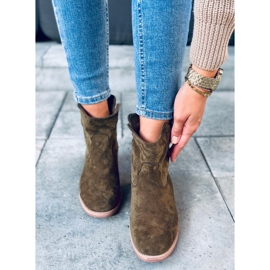 Čizme na skrivenom Deer Green klinu zelena 2