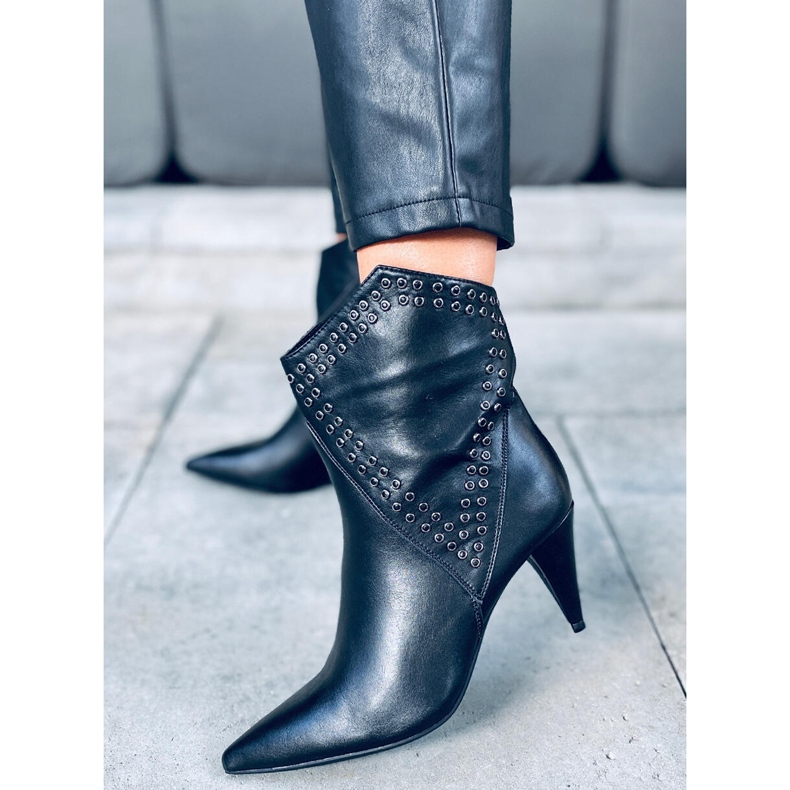 Girme Crne čizme na visoku petu crno 1