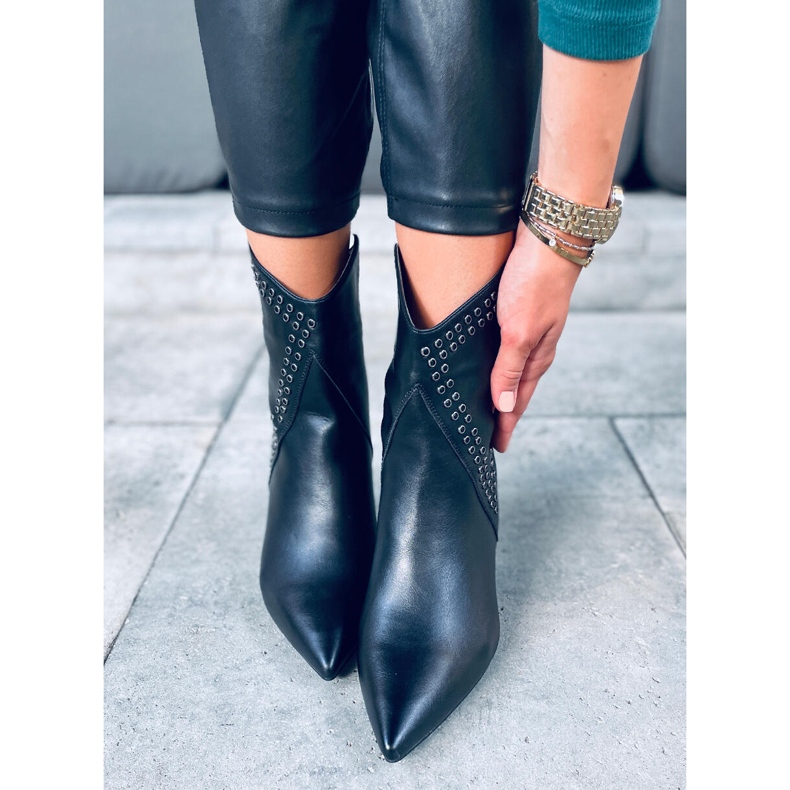 Girme Crne čizme na visoku petu crna 2