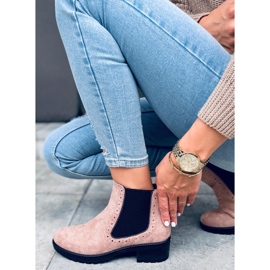 Ženske Chelsea čizme Kleo Beige bež crno 1