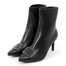 Čizme na stiletto petu Etna Black crno 2