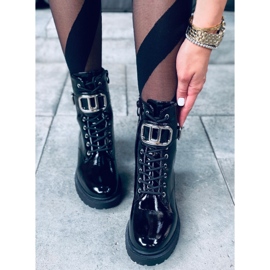 Lakirane čizme Mila PATENT (CRNE) crna 2