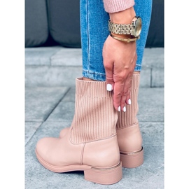 BM Sendi Nude gležnjače sa sockom bež 2