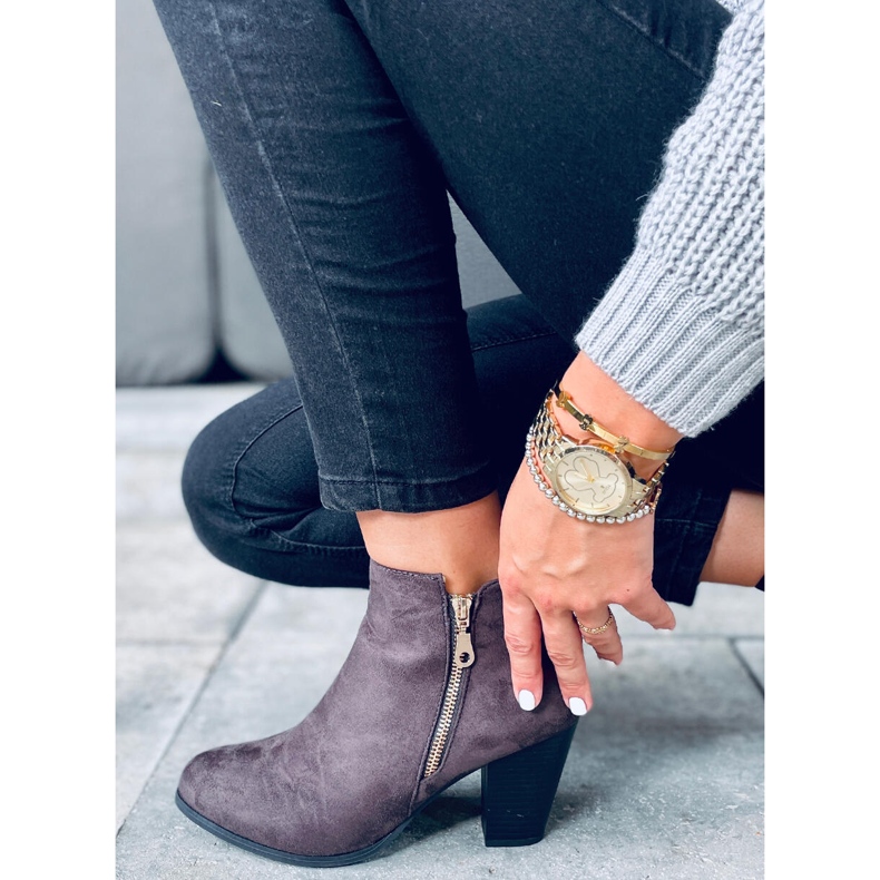 Antone sive čizme od antilop kože s visokom petom siva 2