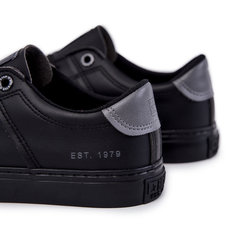 Kožne muške tenisice Big Star JJ174108 crne crna 4