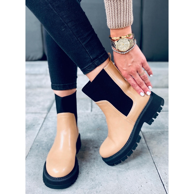 Chelsea čizme s visokim gornjim dijelom Cillo Camel smeđa 1