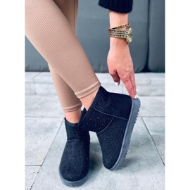 Emusy kratke čizme za snijeg od Amber Black crna 1