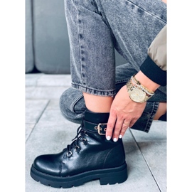 Pomona Crne vojničke čizme crna 1