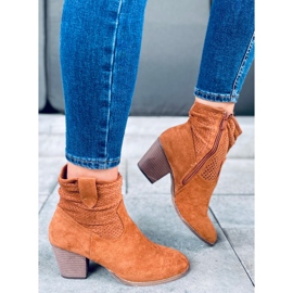 Fonda Camel štikle smeđa 1