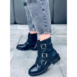 Oklahoma Crne vojne čizme crna 1