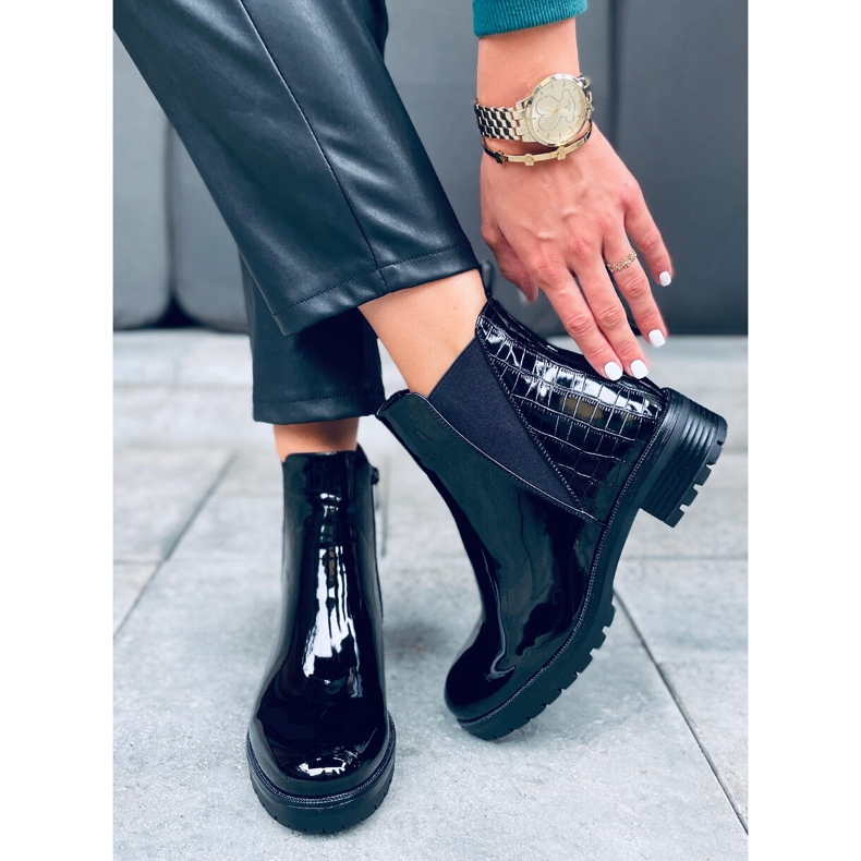 Izolirane Chelsea čizme Duni Black crna 1