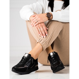 Ženske tenisice na Shelovet platformu crne crno 1