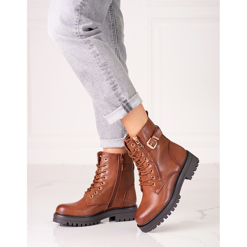 Smeđe klasične Shelovet ženske torbe smeđa 1