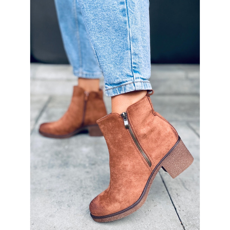 Espera Coffee gumene čizme na petu smeđa 1