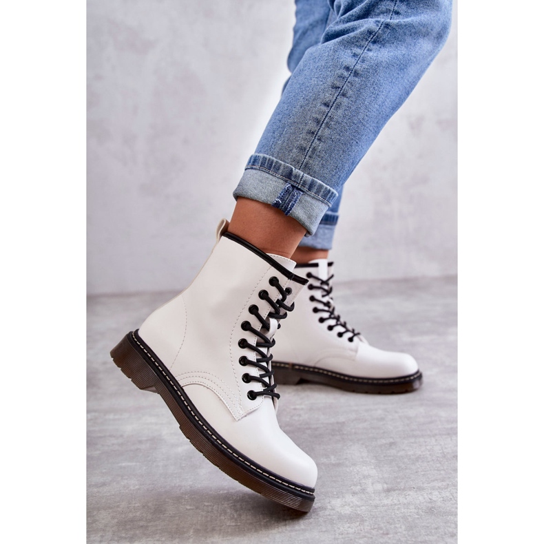 PG1 Ženske čizme Kombinirane čizme bijele Lavita bijela 1