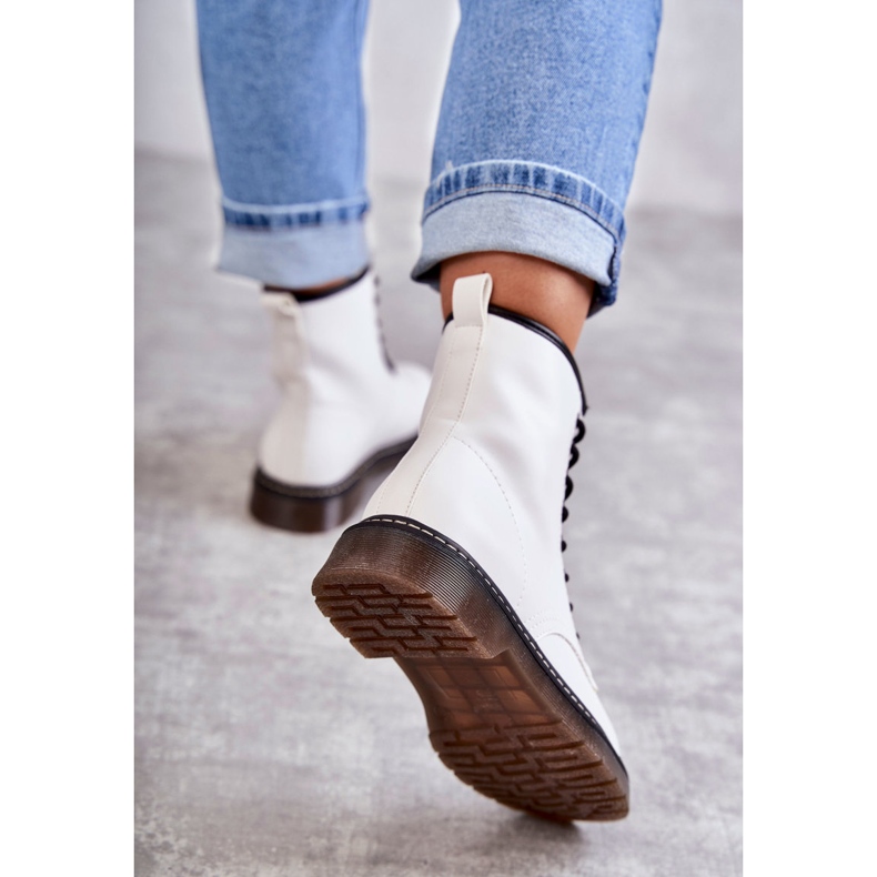 PG1 Ženske čizme Kombinirane čizme bijele Lavita bijela 2