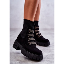 Čizme natikače Hope od crne antilop kože crno 1