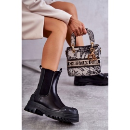 PG1 Klasične visoke radničke crne Bassti čizme crna 2