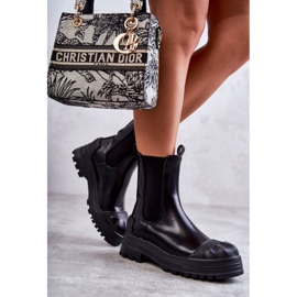 PG1 Klasične visoke radničke crne Bassti čizme crna 1