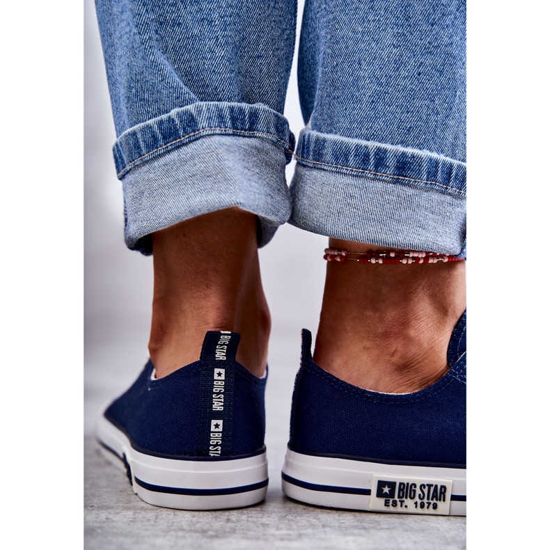 Ženske materijalne tenisice Big Star KK274103 tamnoplave plava 1