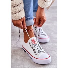 Ženske materijalne tenisice Big Star KK274101 Bijele bijela 1