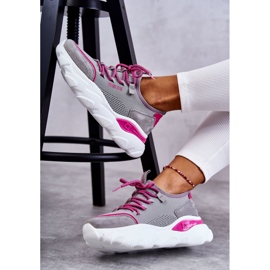 Ženske tenisice Memory Foam System Big Star KK274030 Siva ružičasta 1