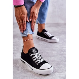 Ženske kožne tenisice Big Star KK274096 crne crno 2