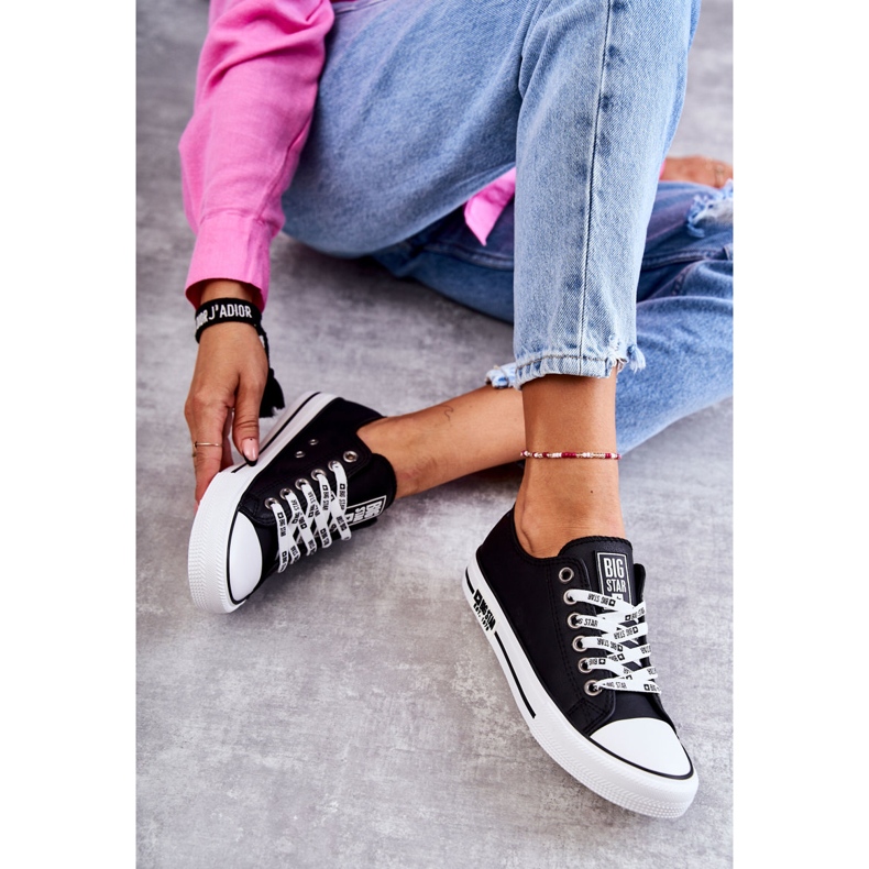 Ženske kožne tenisice Big Star KK274096 crne crna 1