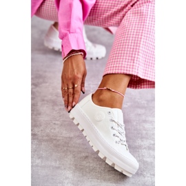 Moderne lakirane tenisice Big Star KK274045 Bijele bijela 1