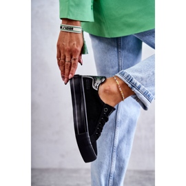 Ženske materijalne tenisice Big Star KK274036 crne crna 2