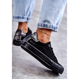 Ženske materijalne tenisice Big Star KK274036 crne crna 1