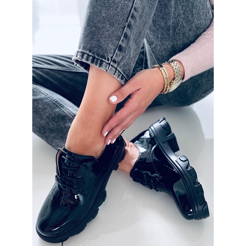 PA1 Pragma crne mokasinke s visokim potplatom crna 2