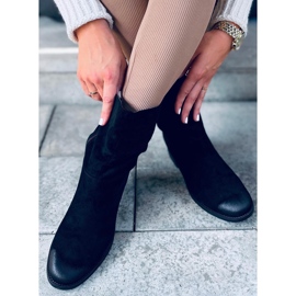 Čizme na skrivenom klinu Bansi Black crna 2