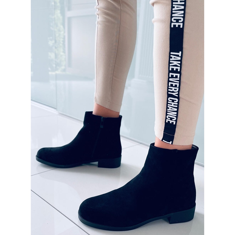 PA1 Ženske čizme Chelsea od antilopa Verbe Black crna 2