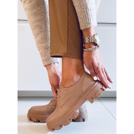 PA1 Tekla kaki mokasinke na čipku bež 2