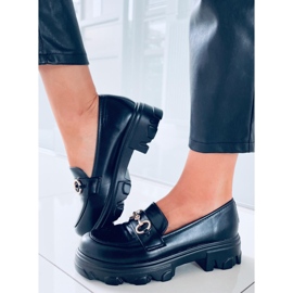 PA1 Mokasinke s visokim potplatom Eloise Black crna 2