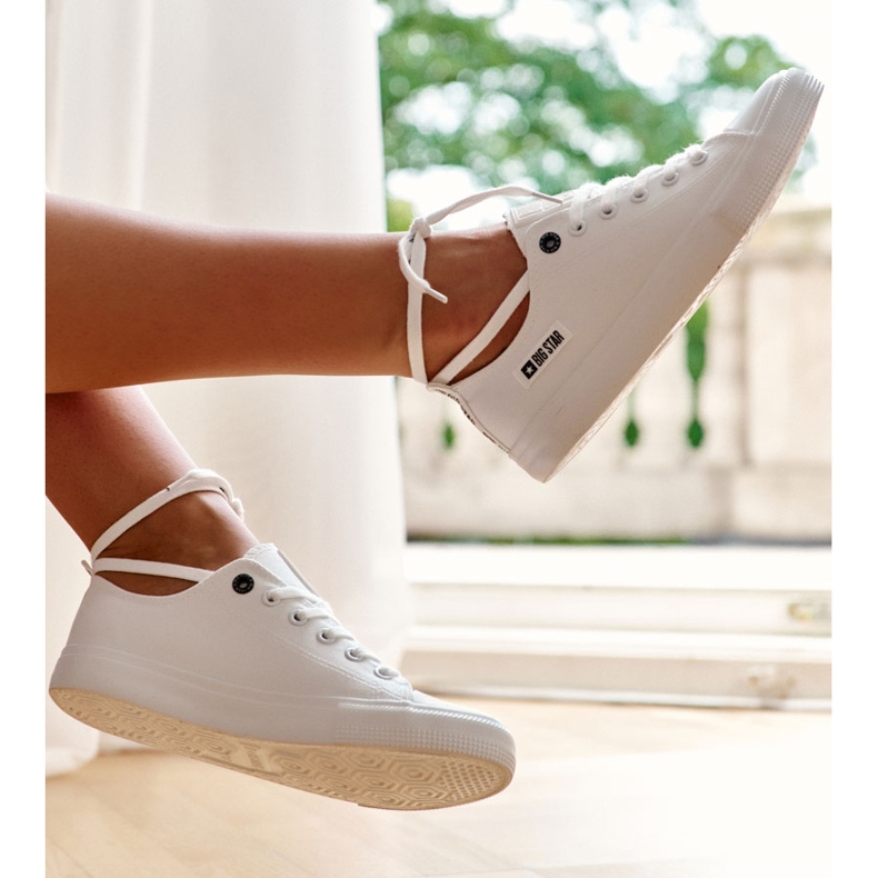 Ženske niske tenisice Big Star KK274008 Bijele bijela 1