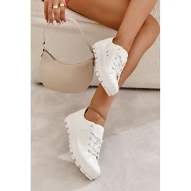 Moderne lakirane tenisice Big Star KK274045 Bijele bijela 2