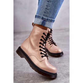 PG1 Ženske čizme čizme na vezanje roza Lavita ružičasta 2