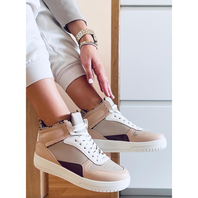 PA1 Ginger kaki visoke tenisice bež 1