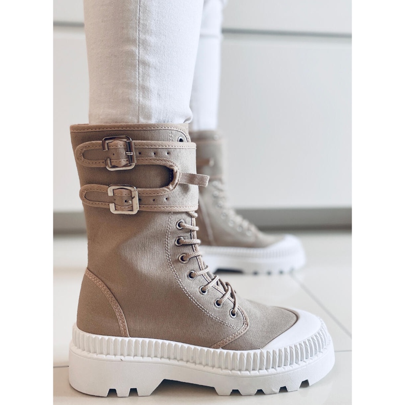 PA1 Pym kaki tenisice do gležnja bež 2