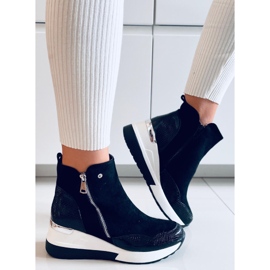 PA1 Čizme na wedge Micah Black crno 2