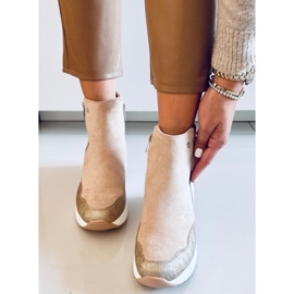 PA1 Čizme na wedge Micah bež boje 2