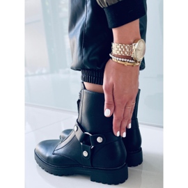 Oliver crne ravne čizme crno 2