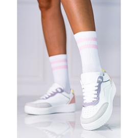 Shelovet ženske sportske cipele na bijelu platformu bijela 1