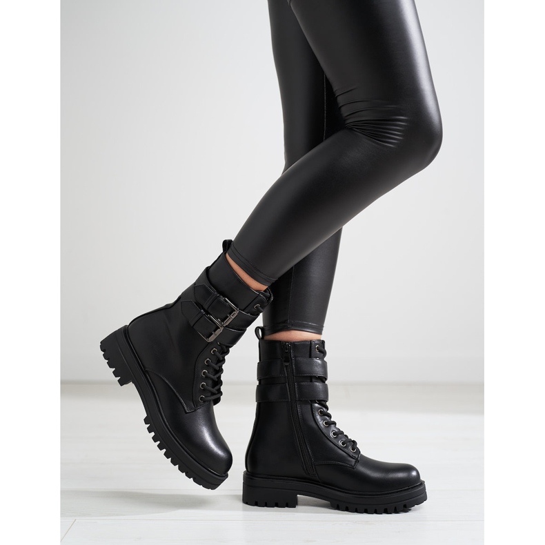 Shelovet ženske radnice s kopčama crno 1