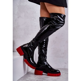 PS1 Lakirane ženske čizme crne Callen crno 11