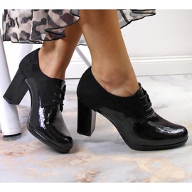 Ženske jazz cipele na crnom Jezzi stupu crna 1