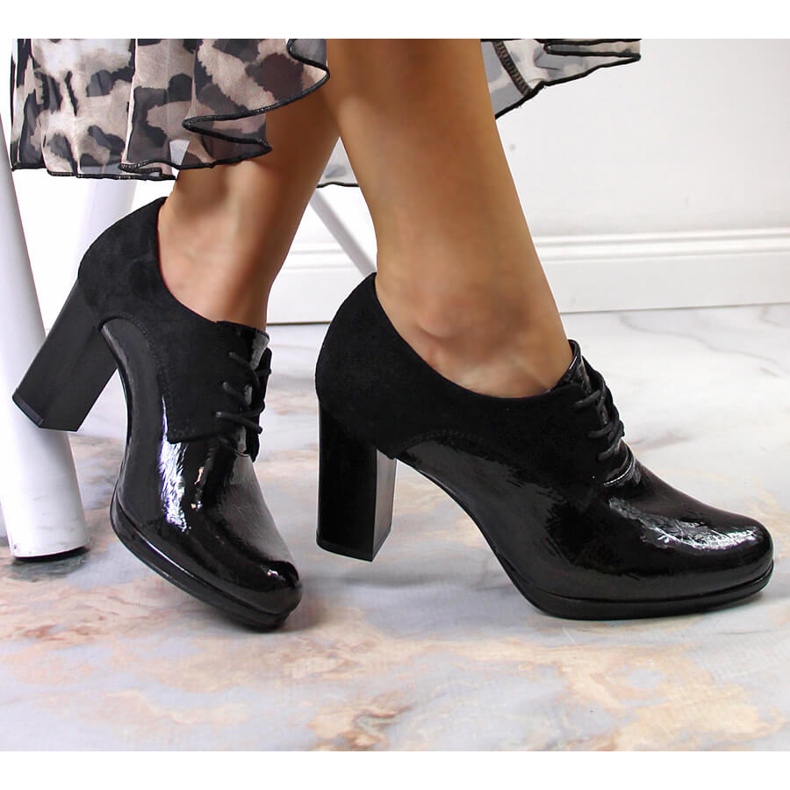 Ženske jazz cipele na crnom Jezzi stupu crna 1